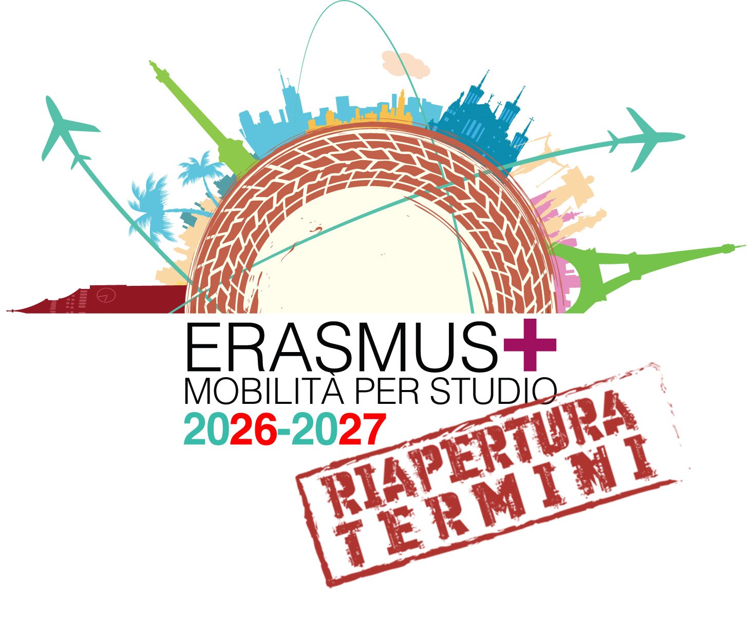 Pubblicazione Bando Erasmus+ Mobilità per Studio a.a. 2026/2027 - RIAPERTURA DEI TERMINI