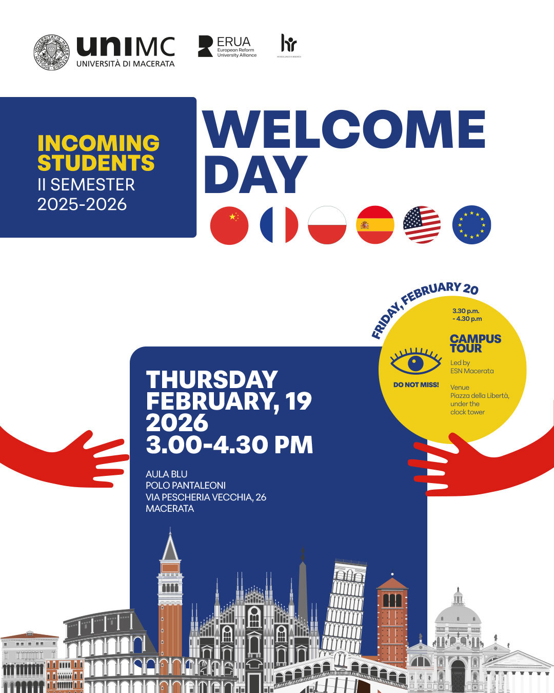 Welcome Day Incoming Students 2nd semester a.y. 2025-2026